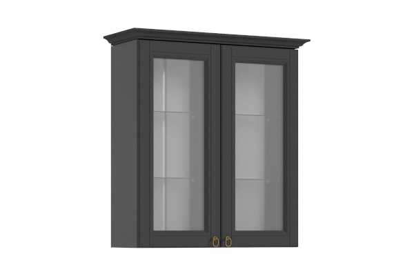 Навесной шкаф со стеклом Престиж 1 ШВС800/900 (Миф)